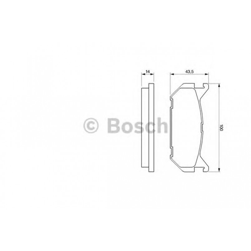 0986424266 BOSCH Гальмівні колодки до дисків BP128
