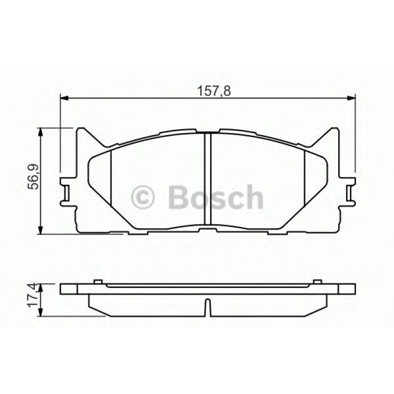 0986494430 BOSCH Гальмівні колодки до дисків BP1352