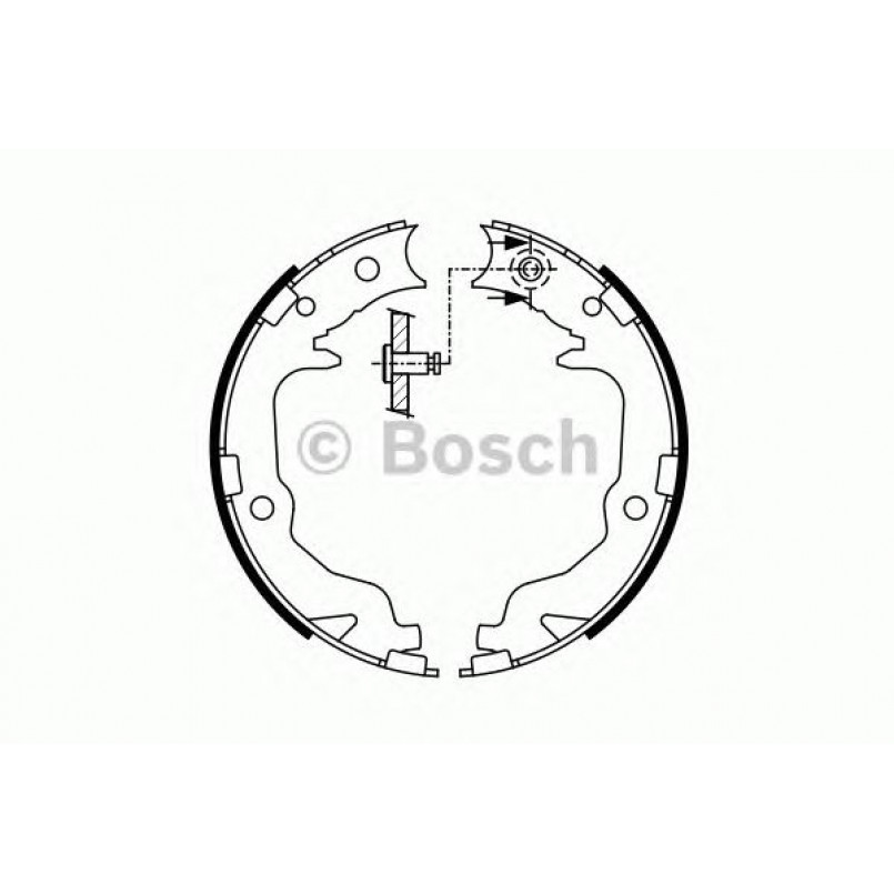0986487766 BOSCH Гальмівні колодки до барабанів (HB) BS986