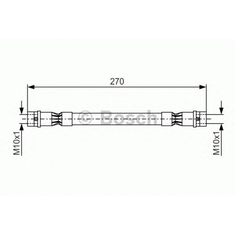 1987476404 BOSCH Гальмівний шланг