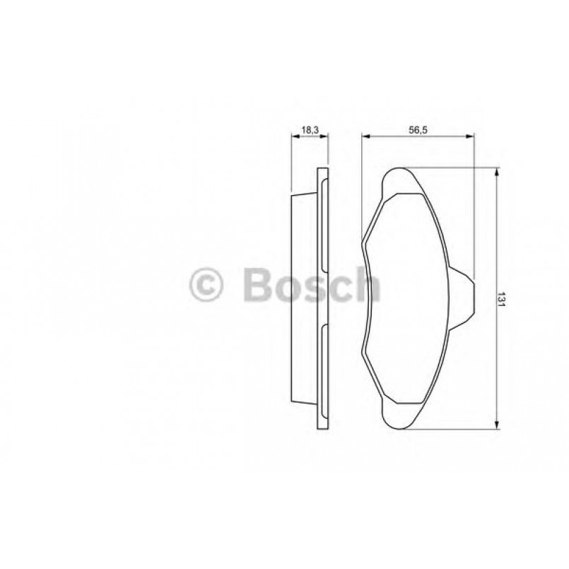 0986460949 BOSCH Гальмівні колодки до дисків BP518