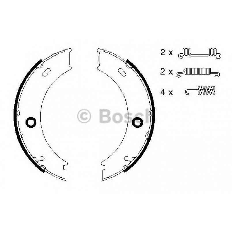 0986487611 BOSCH Гальмівні колодки до барабанів (HB) BS849