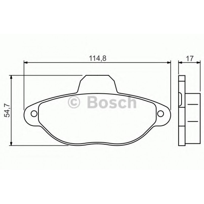 0986495255 BOSCH Гальмівні колодки до дисків