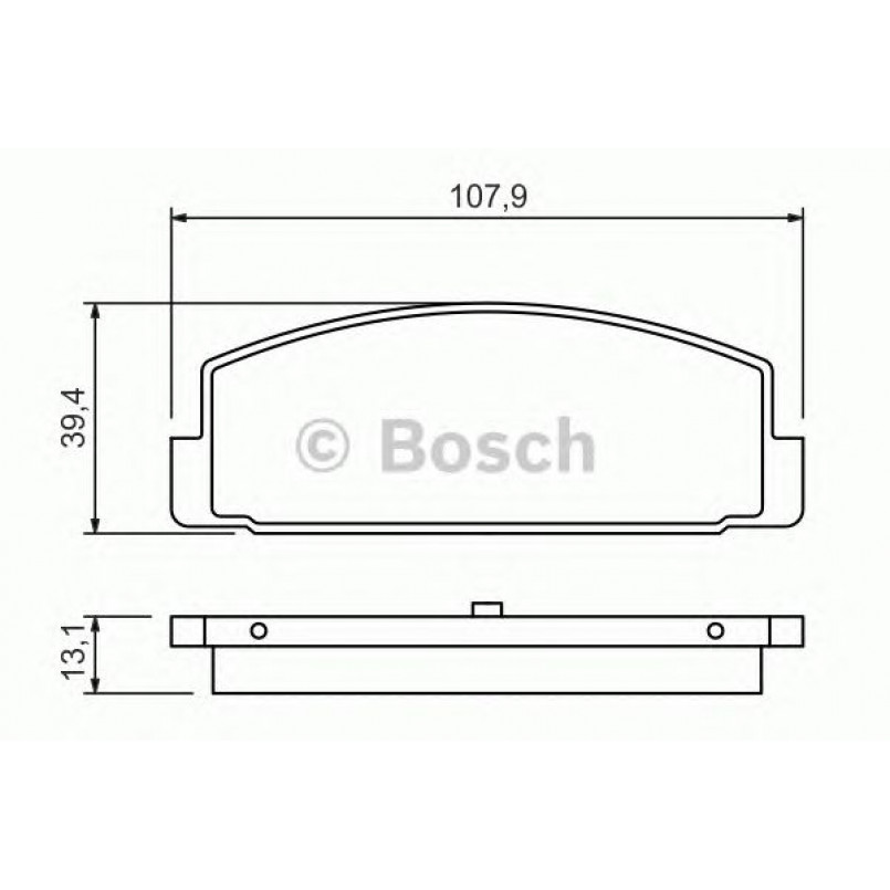 0986424295 BOSCH Гальмівні колодки до дисків BP144