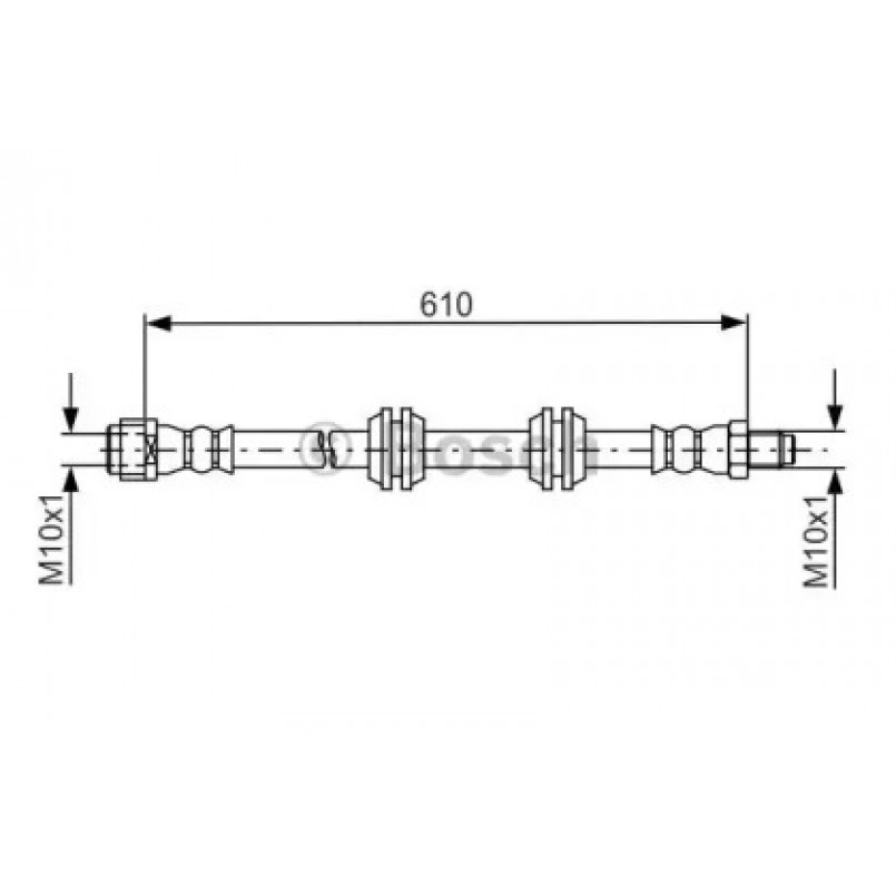 1987481744 BOSCH Гальмівний шланг