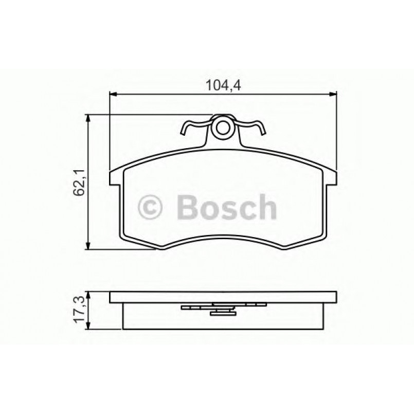 0986495214 BOSCH Гальмівні колодки до дисків
