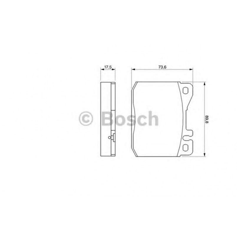0986463412 BOSCH Гальмівні колодки до дисків BP635