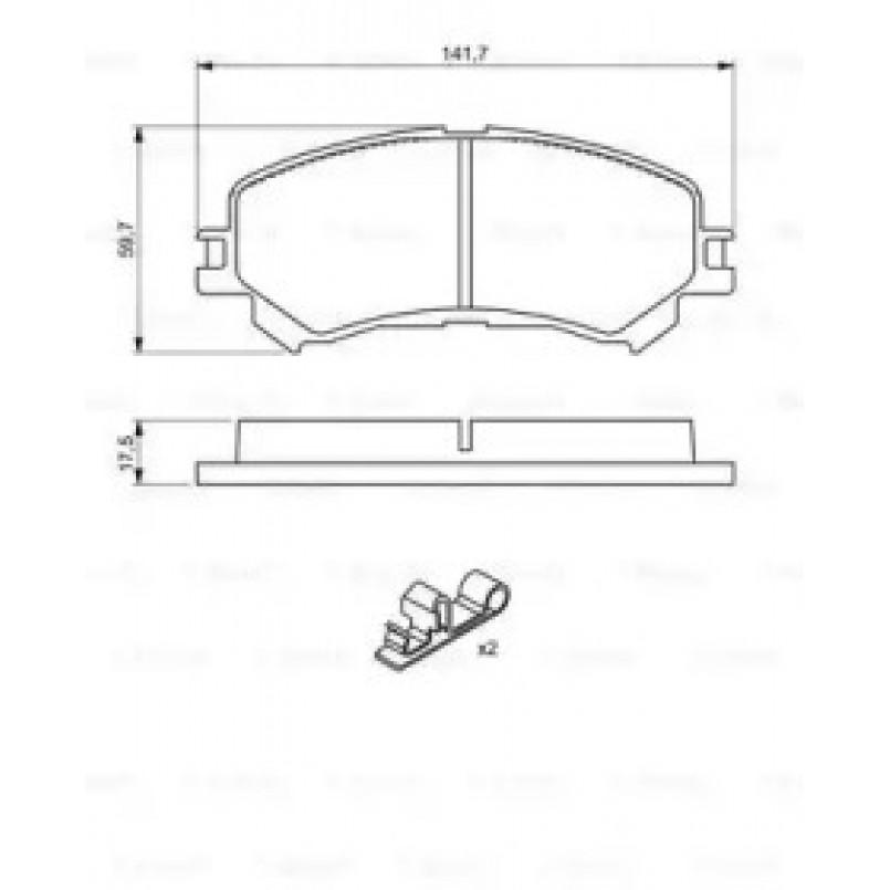 0986494720 BOSCH Гальмівні колодки до дисків BP1735