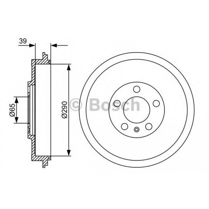 0986477152 BOSCH Гальмівний барабан DB223