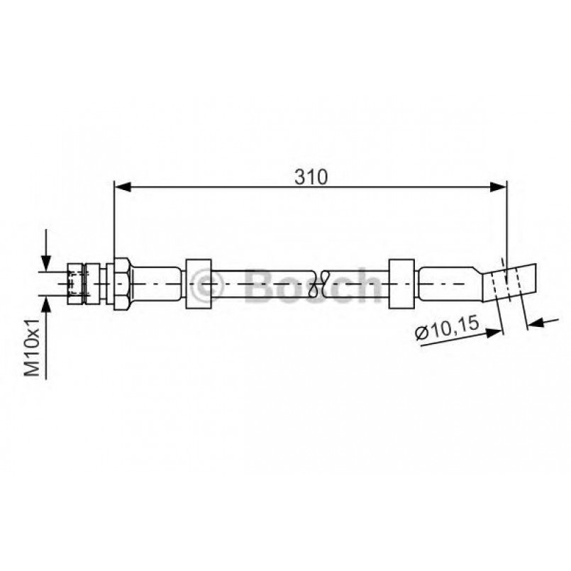 1987476464 BOSCH Гальмівний шланг