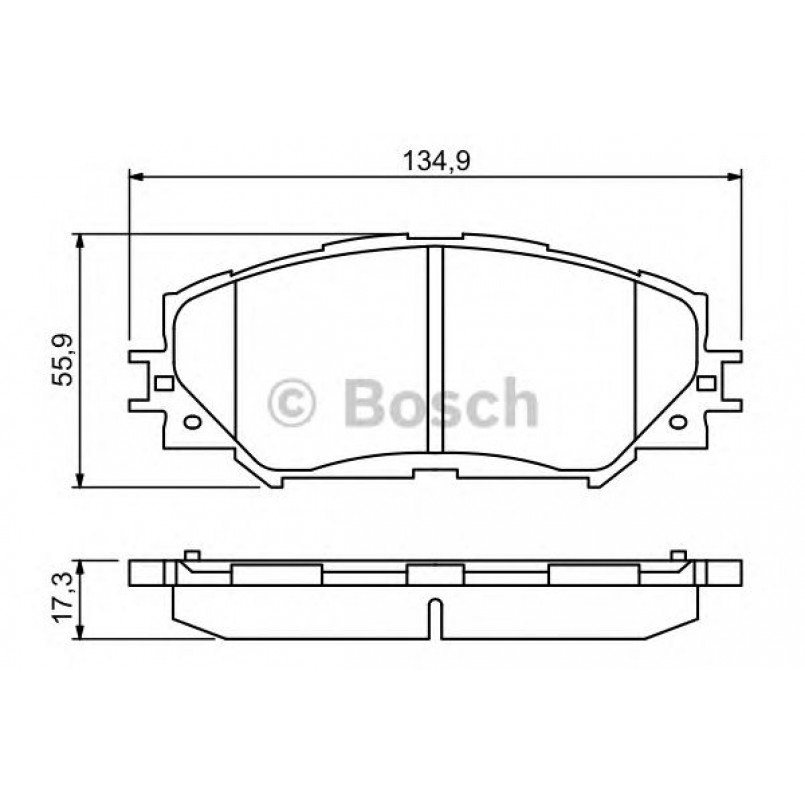 0986494240 BOSCH Гальмівні колодки до дисків BP1303