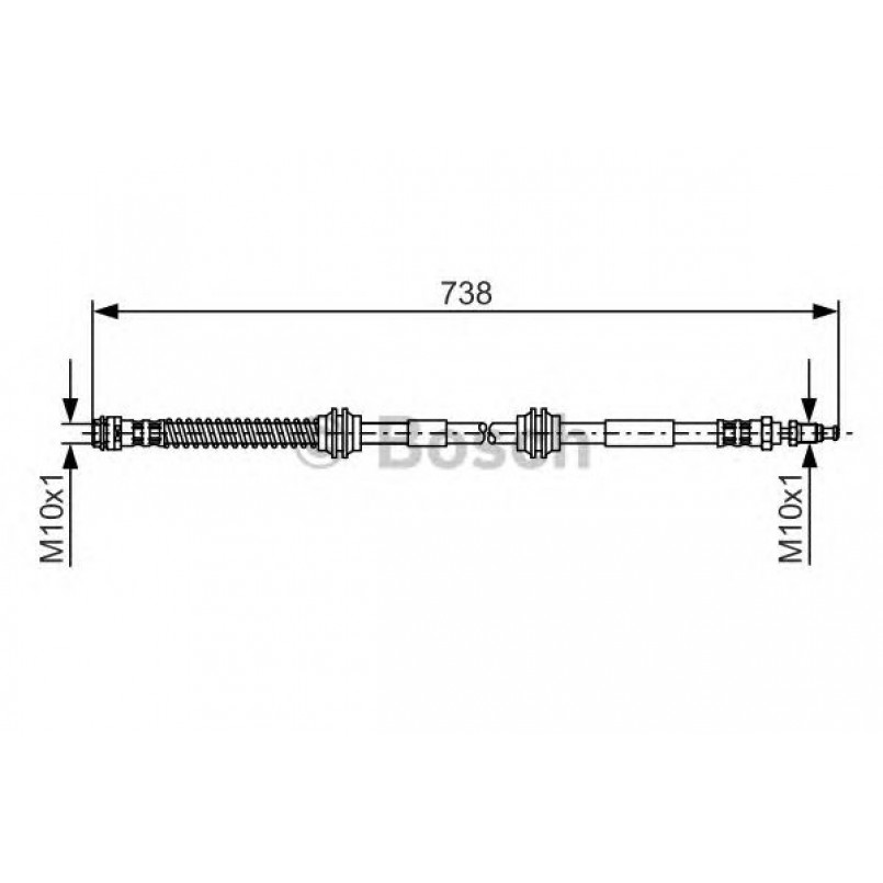 1987481370 BOSCH Гальмівний шланг