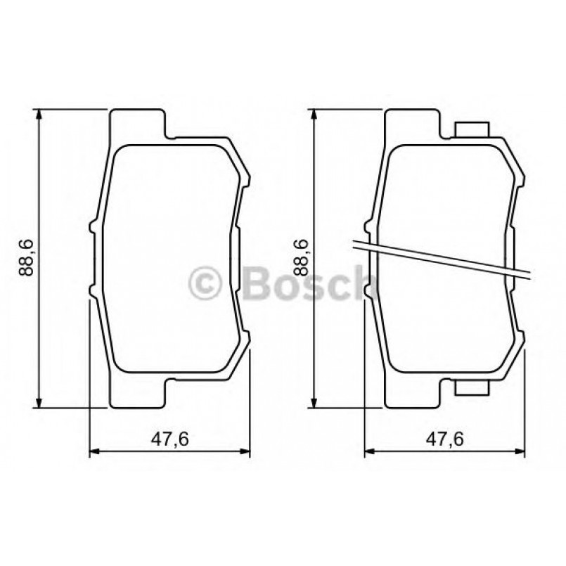 0986494233 BOSCH Гальмівні колодки до дисків BP1168