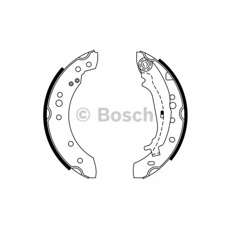 0986487746 BOSCH Гальмівні колодки до барабанів BS966