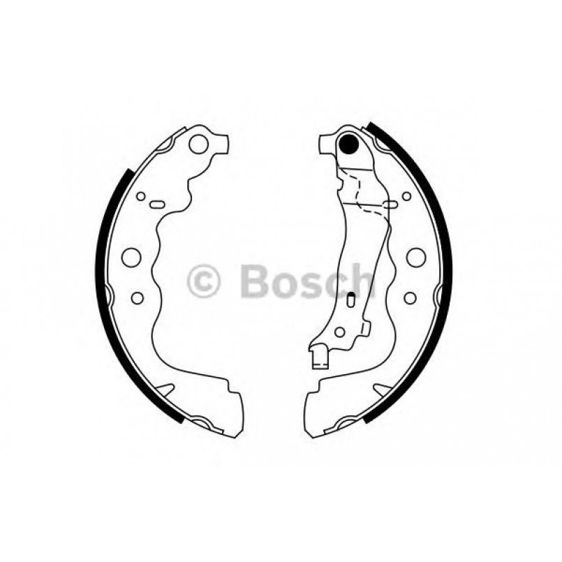 0986487754 BOSCH Гальмівні колодки до барабанів BS974