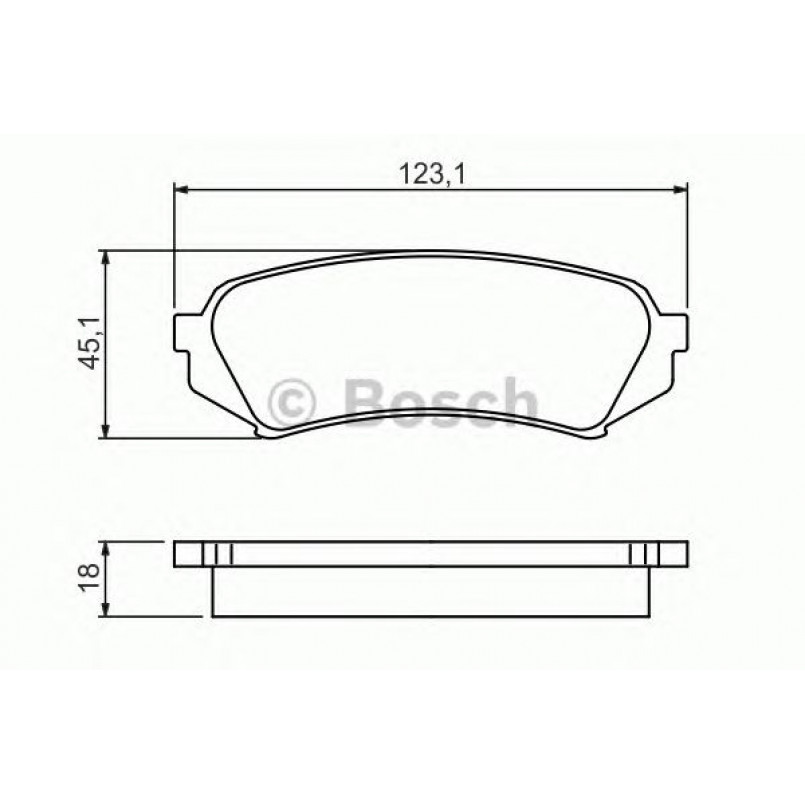 0986424641 BOSCH Гальмівні колодки до дисків BP358