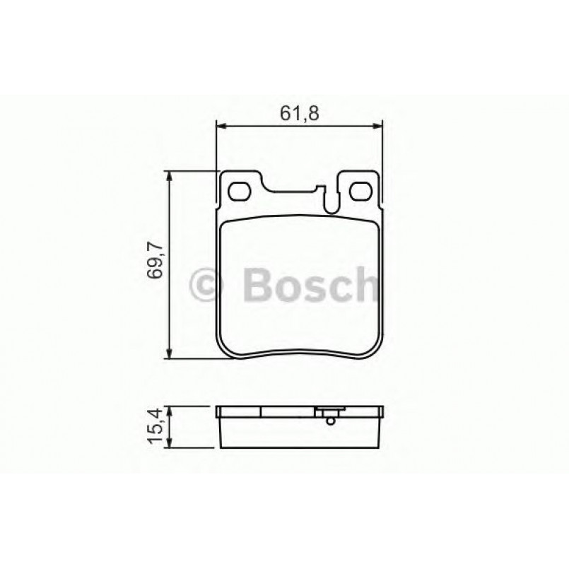0986460965 BOSCH Гальмівні колодки до дисків BP534