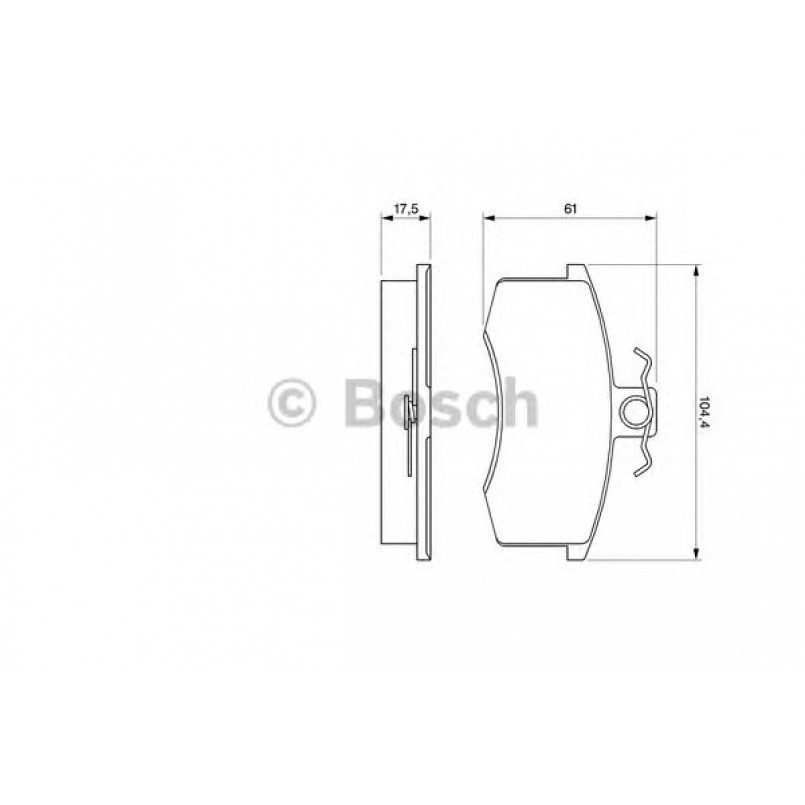 0986491700 BOSCH Гальмівні колодки до дисків BP785