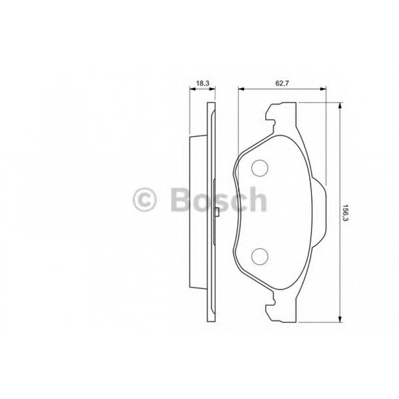 0986494034 BOSCH Гальмівні колодки до дисків BP1004