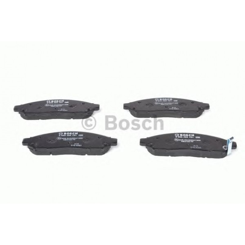 0986494151 BOSCH Гальмівні колодки до дисків BP1062