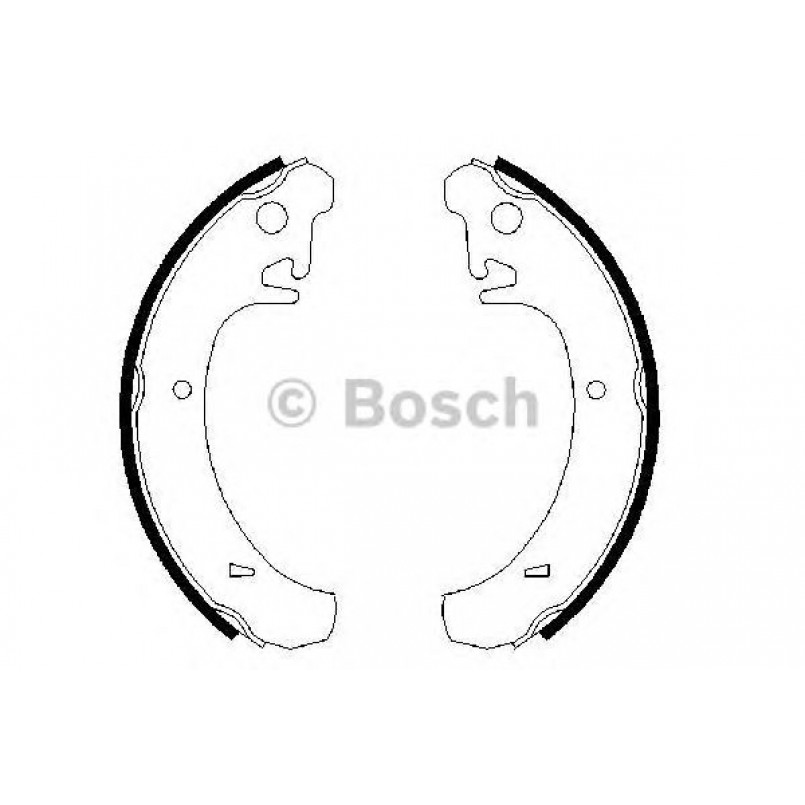 0986487219 BOSCH Гальмівні колодки до барабанів BS483