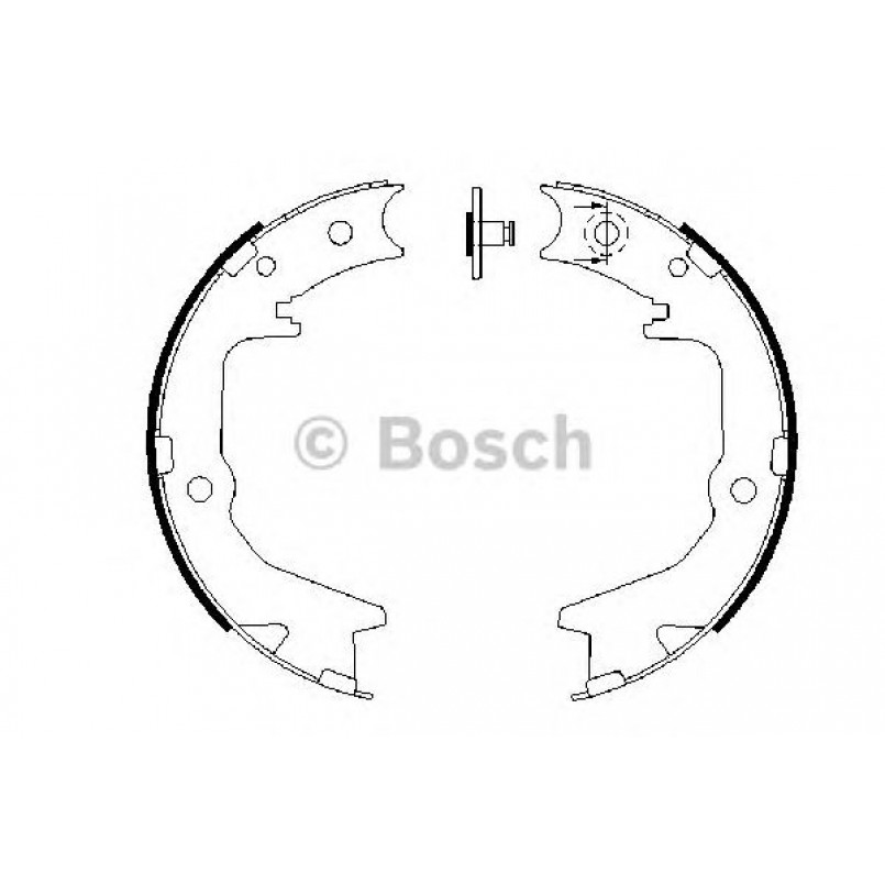 0986487683 BOSCH Гальмівні колодки до барабанів (HB) BS902