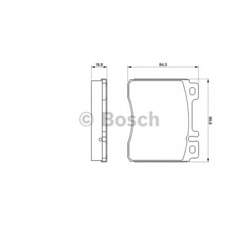0986460976 BOSCH Гальмівні колодки до дисків BP545