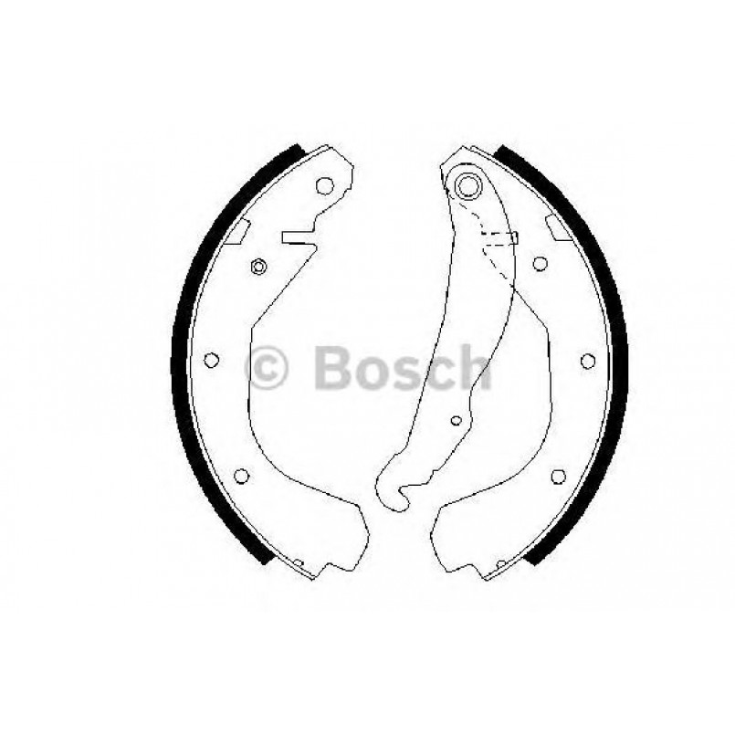 0986487199 BOSCH Гальмівні колодки до барабанів BS467