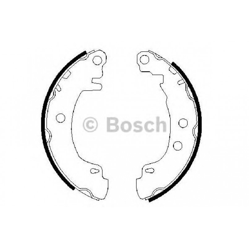 0986487550 BOSCH Гальмівні колодки до барабанів BS800
