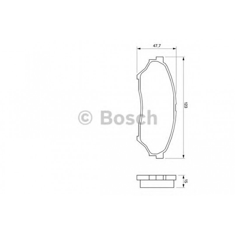 0986424713 BOSCH Гальмівні колодки до дисків BP425