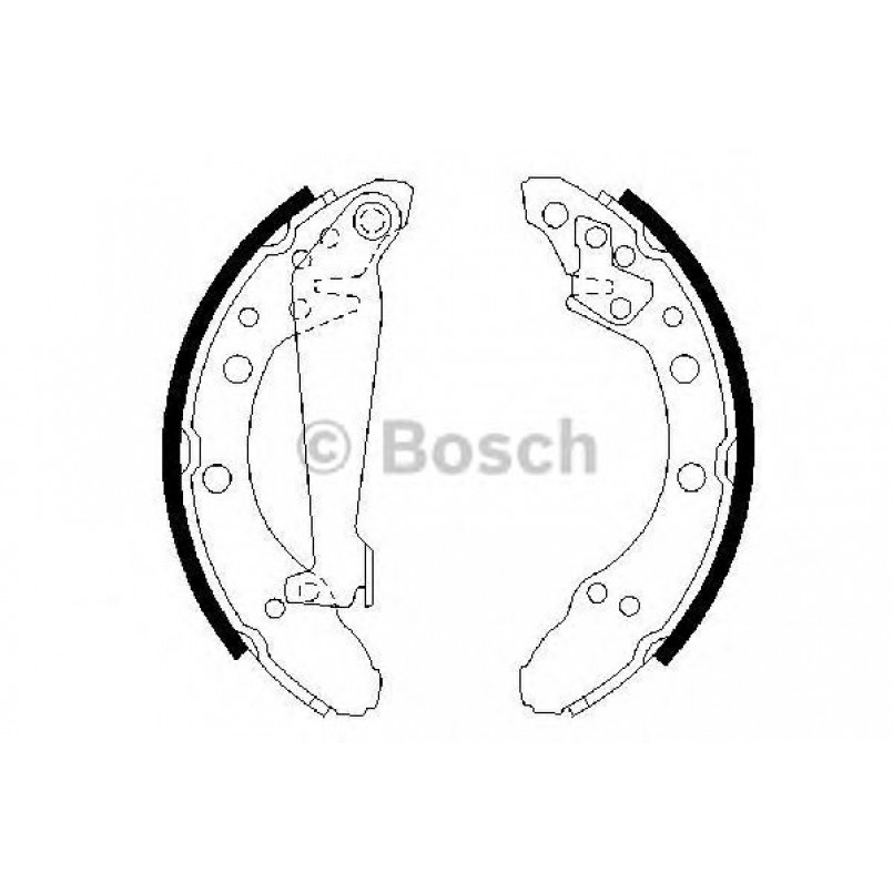 0986487536 BOSCH Гальмівні колодки до барабанів BS786