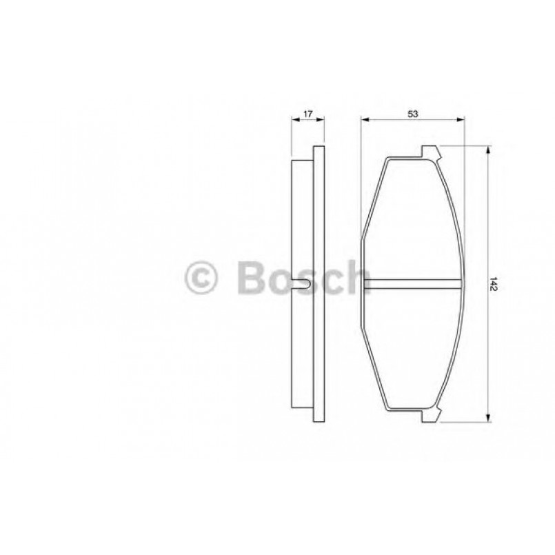 0986468630 BOSCH Гальмівні колодки до дисків BP730