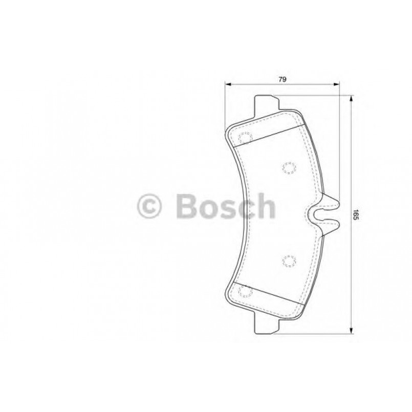 0986494122 BOSCH Гальмівні колодки до дисків BP1032