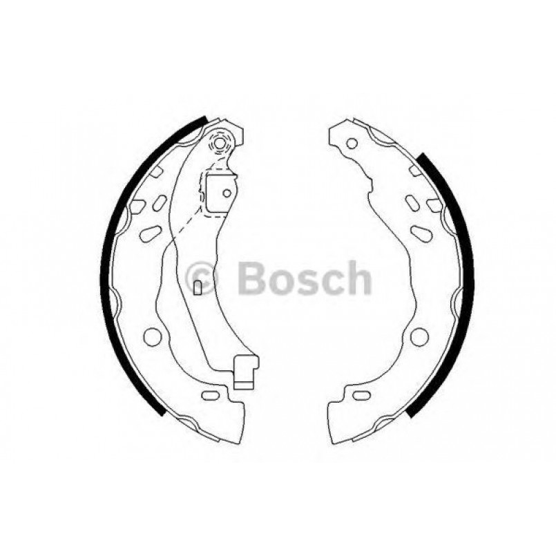 0986487627 BOSCH Гальмівні колодки до барабанів BS862
