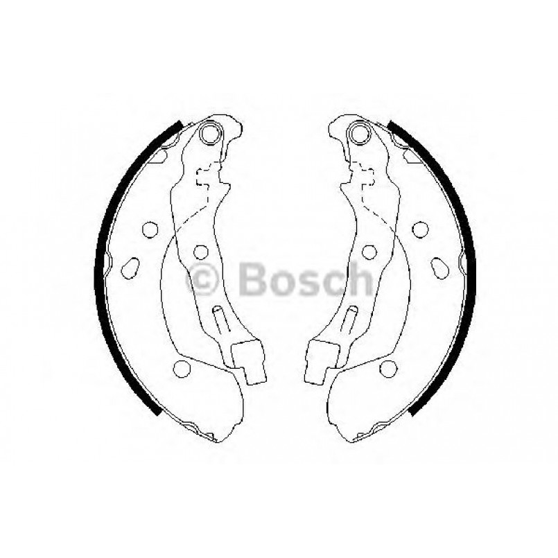 0986487668 BOSCH Гальмівні колодки до барабанів BS888