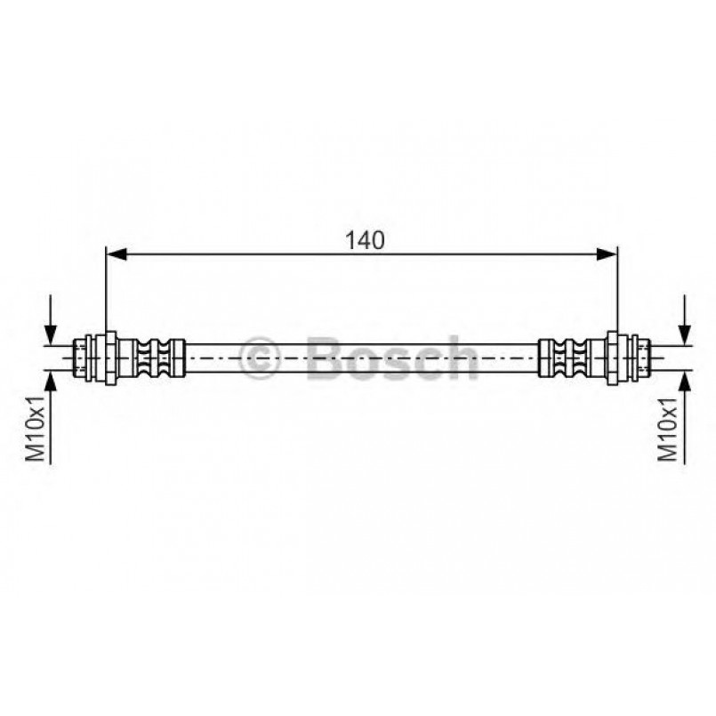 1987476952 BOSCH Гальмівний шланг