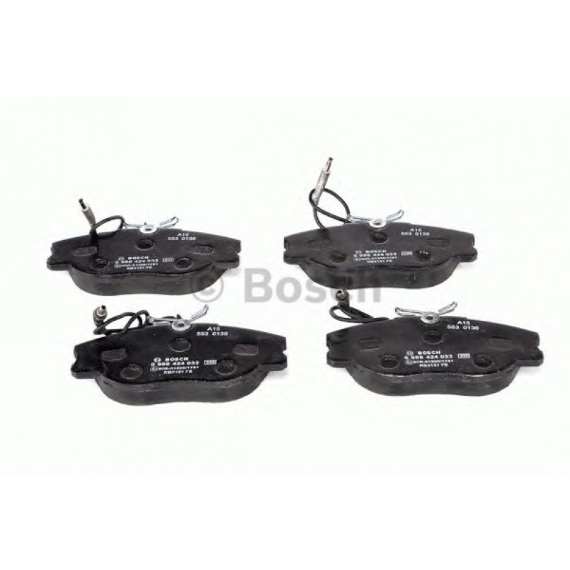0986424033 BOSCH Гальмівні колодки до дисків BP016