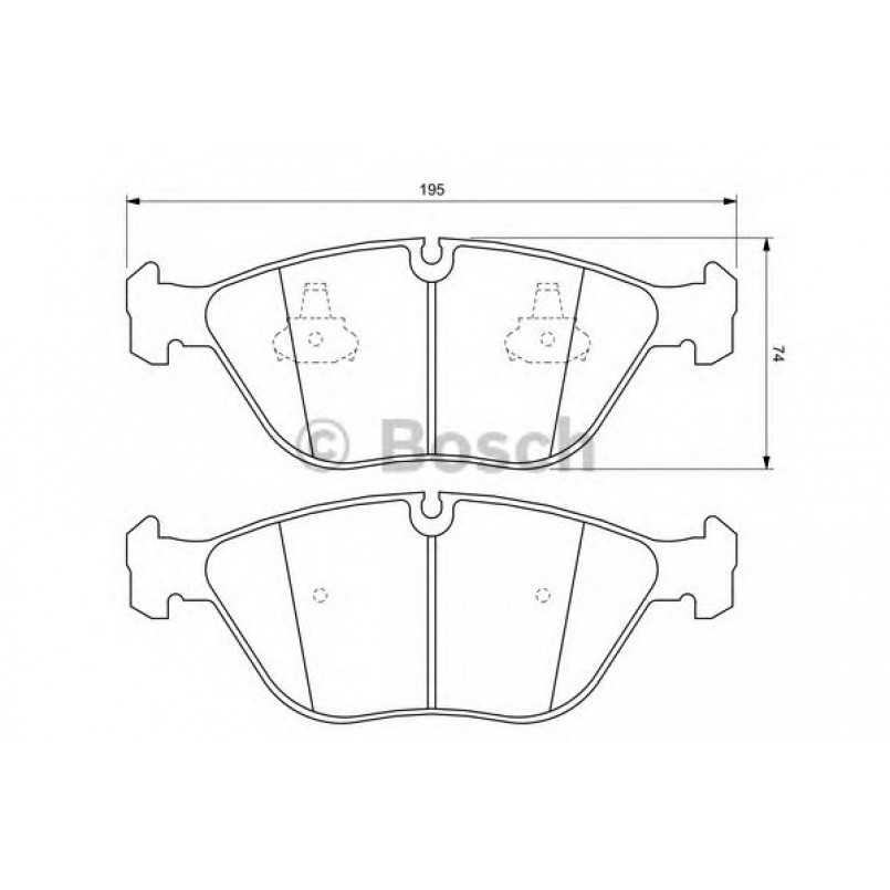 0986424649 BOSCH Гальмівні колодки до дисків BP365