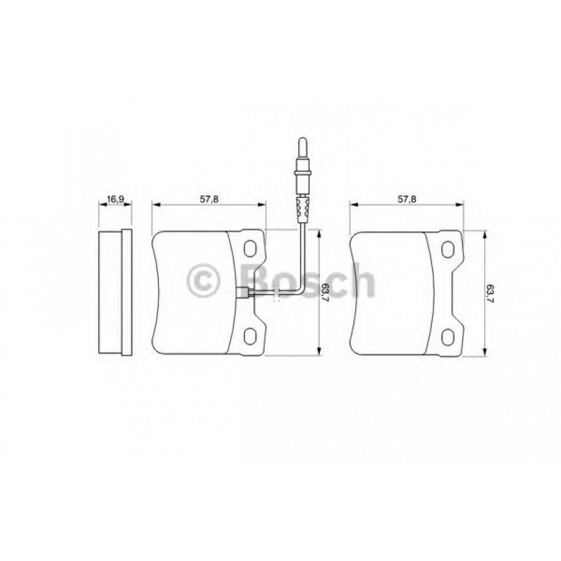 0986494000 BOSCH Гальмівні колодки до дисків BP106