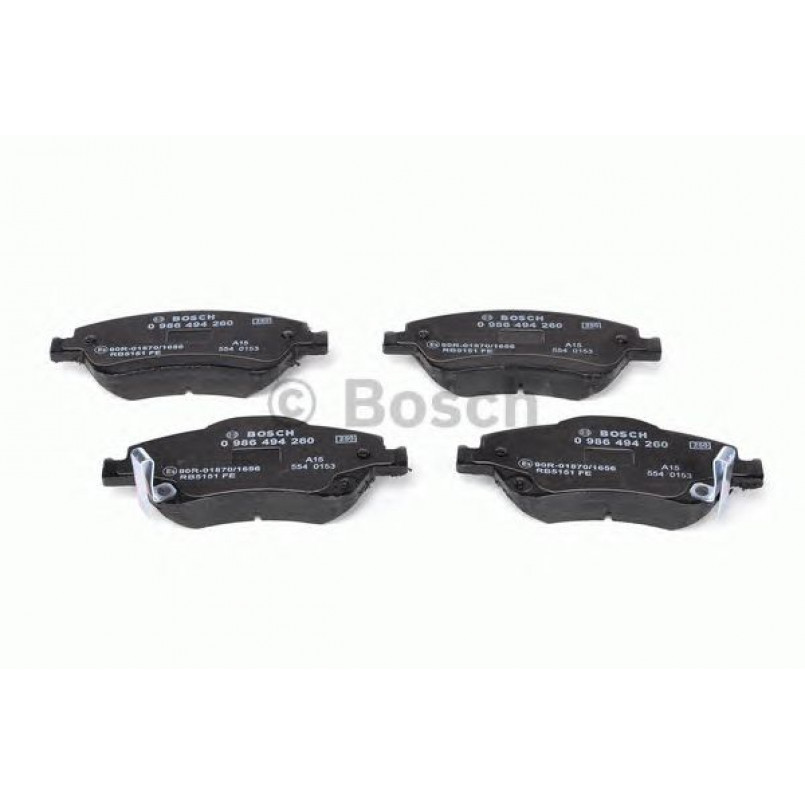 0986494260 BOSCH Гальмівні колодки до дисків