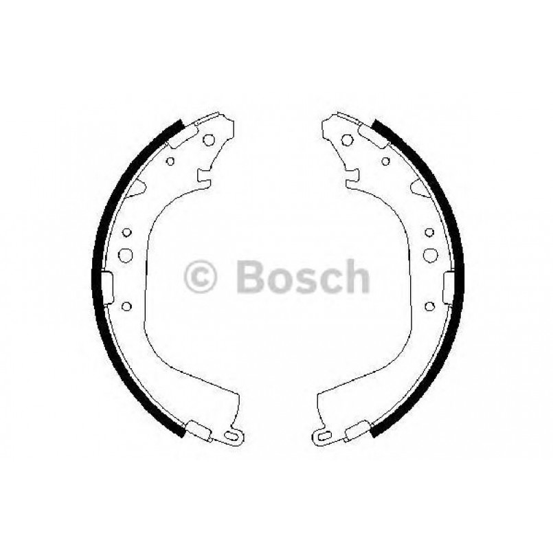 0986487354 BOSCH Гальмівні колодки до барабанів BS604