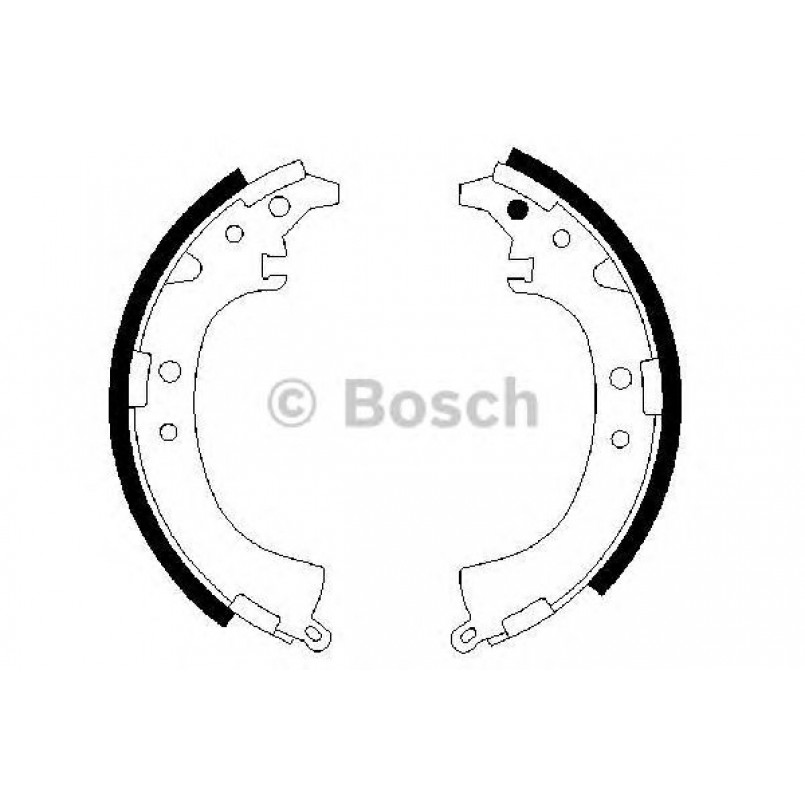 0986487424 BOSCH Гальмівні колодки до барабанів BS674