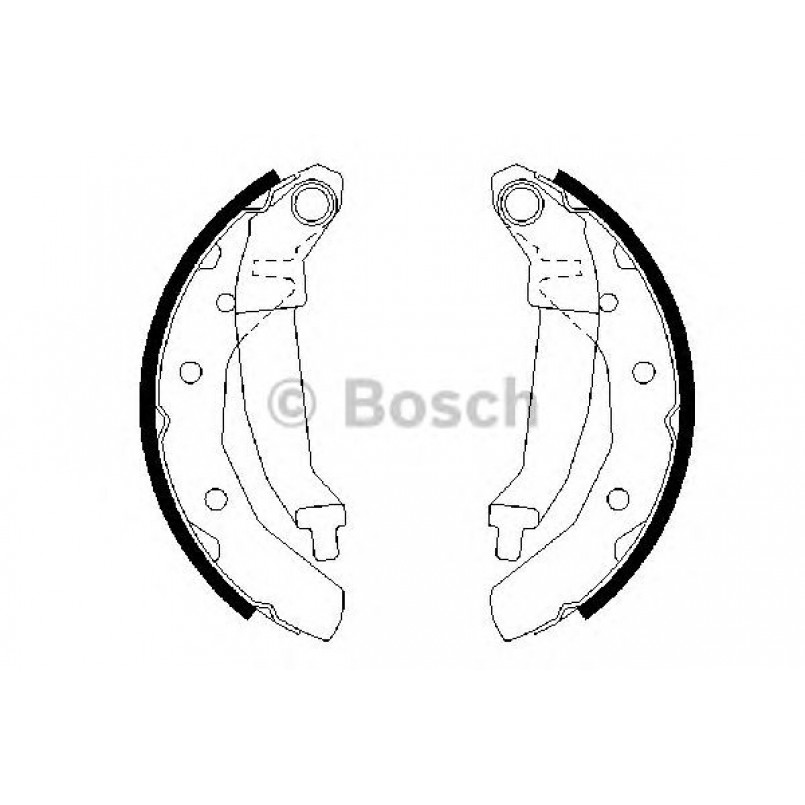 0986487628 BOSCH Гальмівні колодки до барабанів BS863
