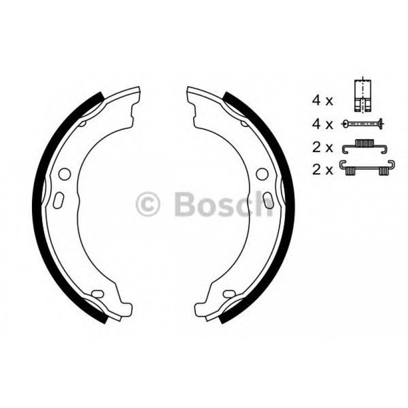 0986487726 BOSCH Гальмівні колодки до барабанів (HB) BS946