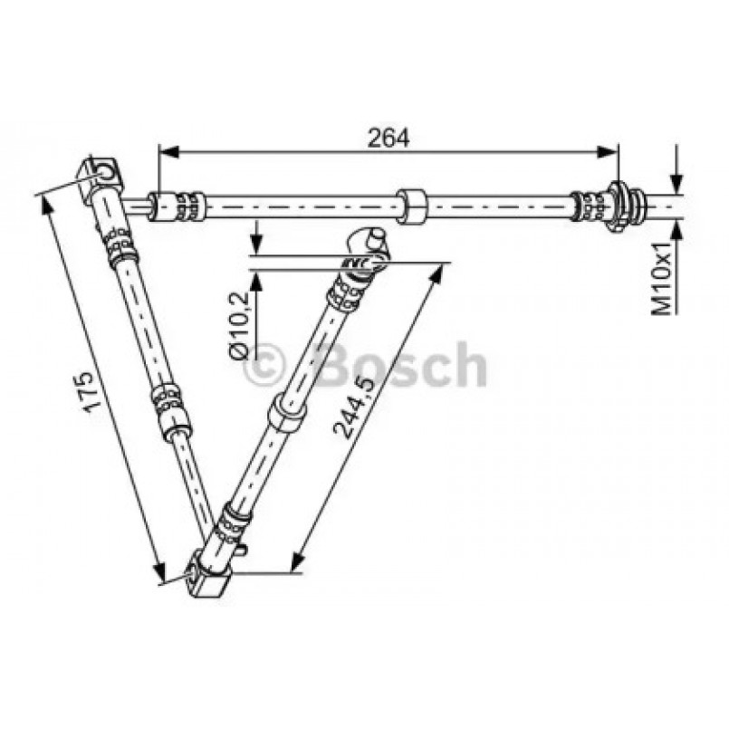 1987481836 BOSCH Гальмівний шланг