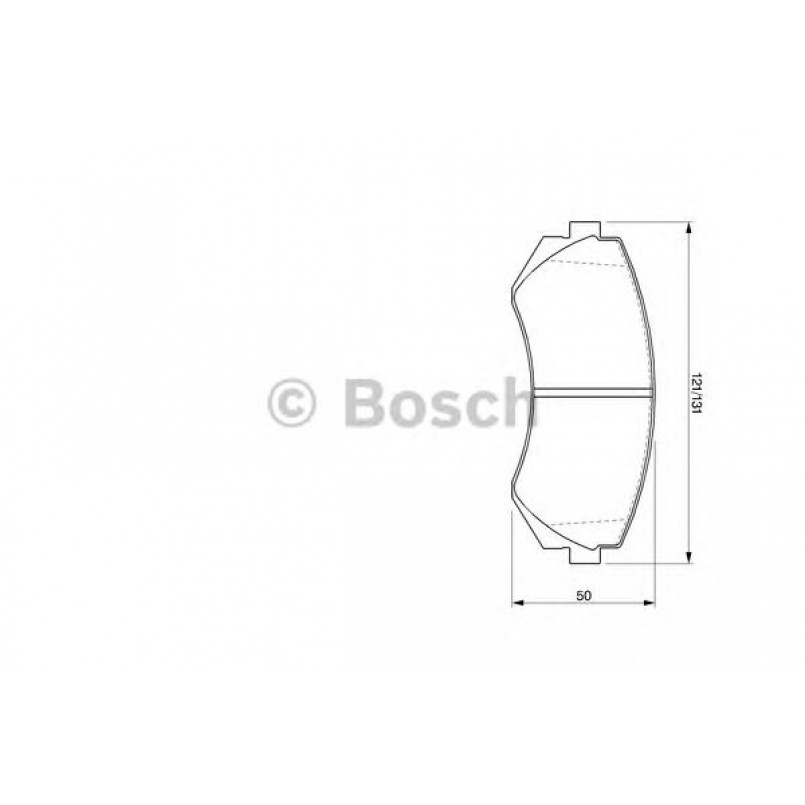 0986424489 BOSCH Гальмівні колодки до дисків BP256