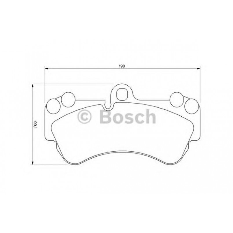 0986424740 BOSCH Гальмівні колодки до дисків BP449