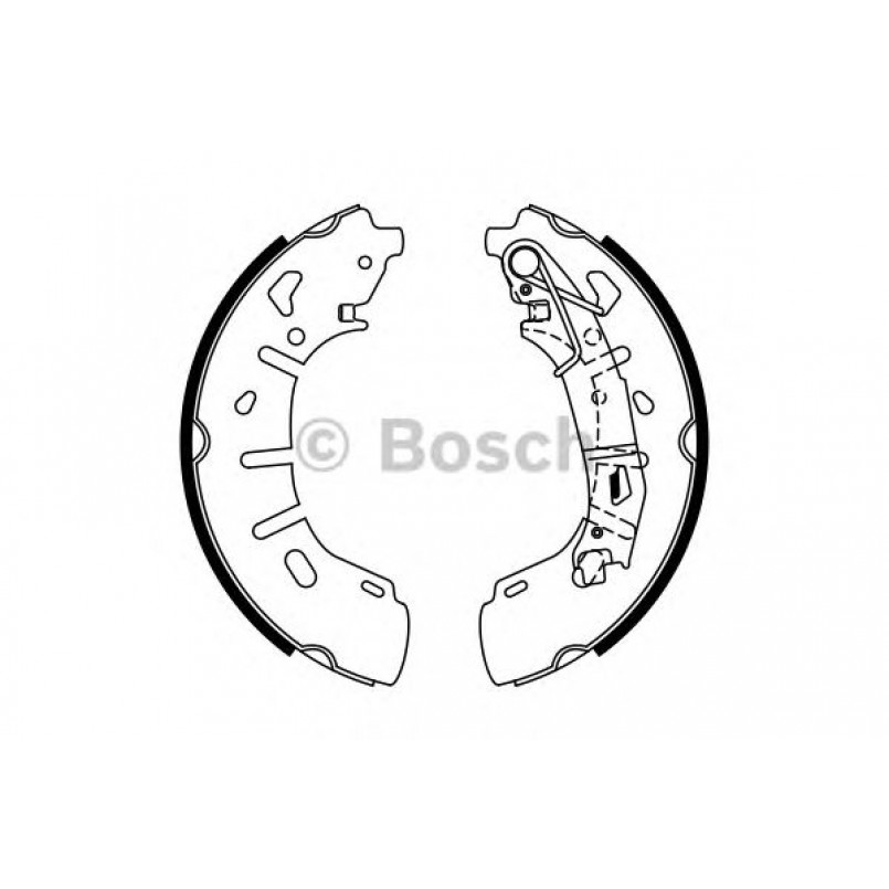 0986487773 BOSCH Гальмівні колодки до барабанів BS993