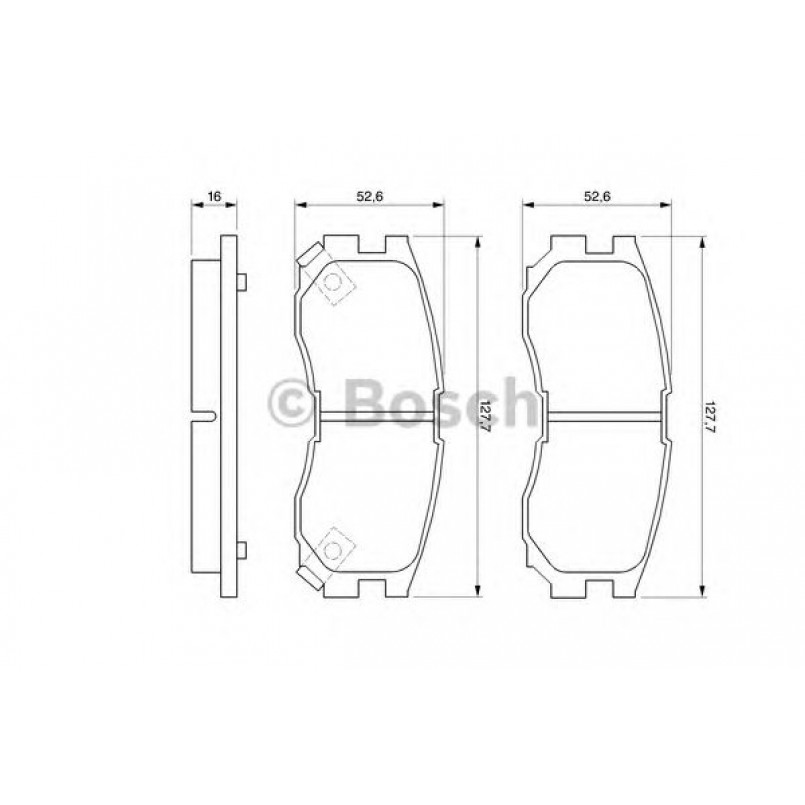 0986460979 BOSCH Гальмівні колодки до дисків BP548