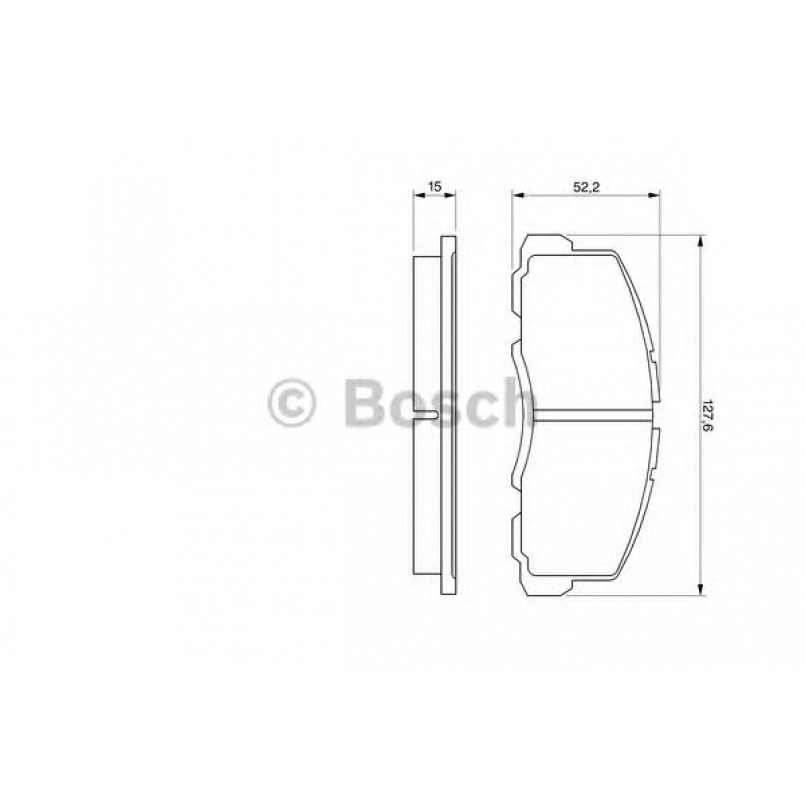 0986469550 BOSCH Гальмівні колодки до дисків BP751